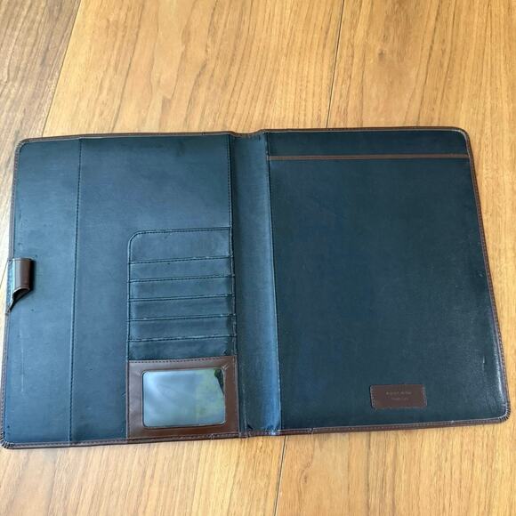 Franklin Covey Italian Leather Padfolio Brown Planner 12.75” x 9.5” - Picture 6 of 16